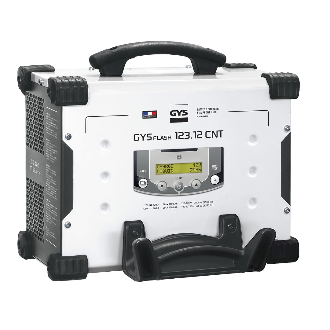 Read more about the article Aparat pentru încărcarea bateriilor auto – GYSFLASH 123.12 CNT FV